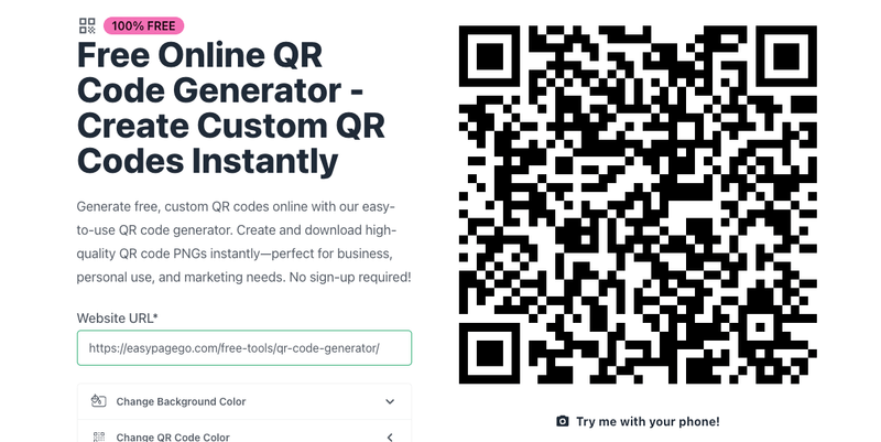 Free Online QR Code Generator